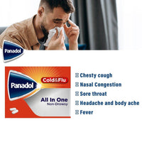 Panadol Cold & Flu All in One 24 Tablets