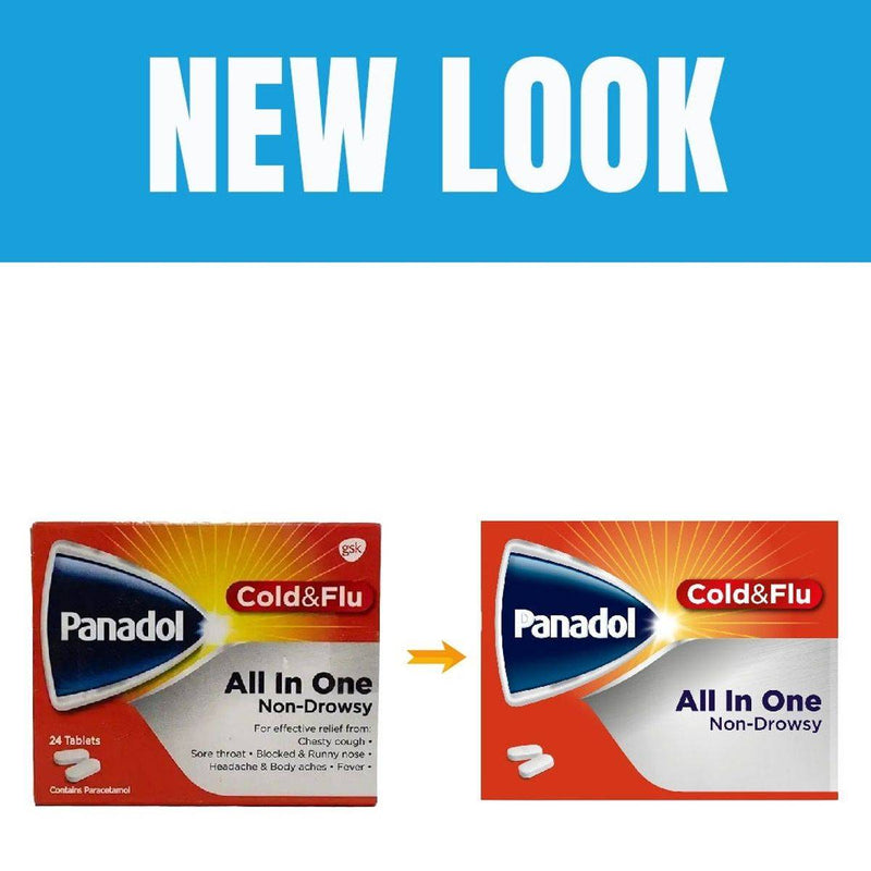 Panadol Cold & Flu All in One 24 Tablets