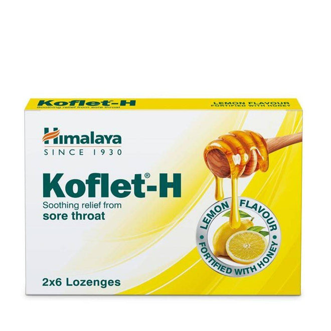 Himalaya Koflet Lozenges Lemon 12 Packs