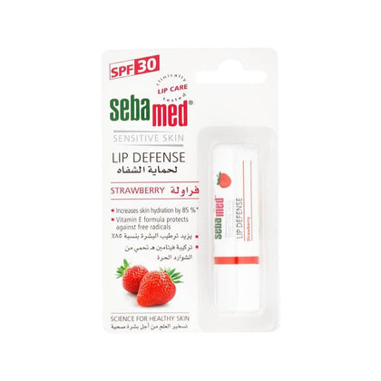 Sebamed Sensitive Skin Lip Defense Stick SPF30 Strawberry 4.8g - Chemist Warehouse UAE