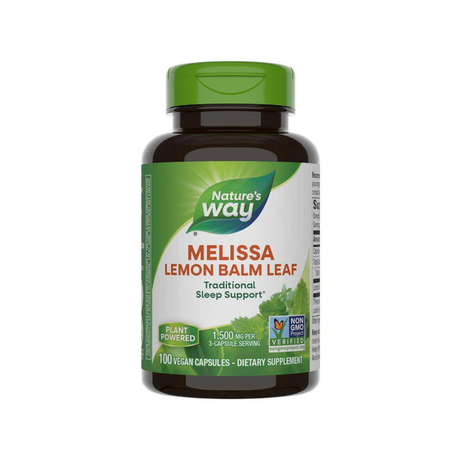 Natures Way Melissa Lemon Balm Leaf 100 VegeCapsules