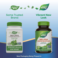 Natures Way Melissa Lemon Balm Leaf 100 VegeCapsules