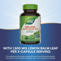 Natures Way Melissa Lemon Balm Leaf 100 VegeCapsules