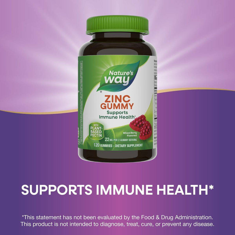 Natures Way Zinc Gummies 120 Gummies