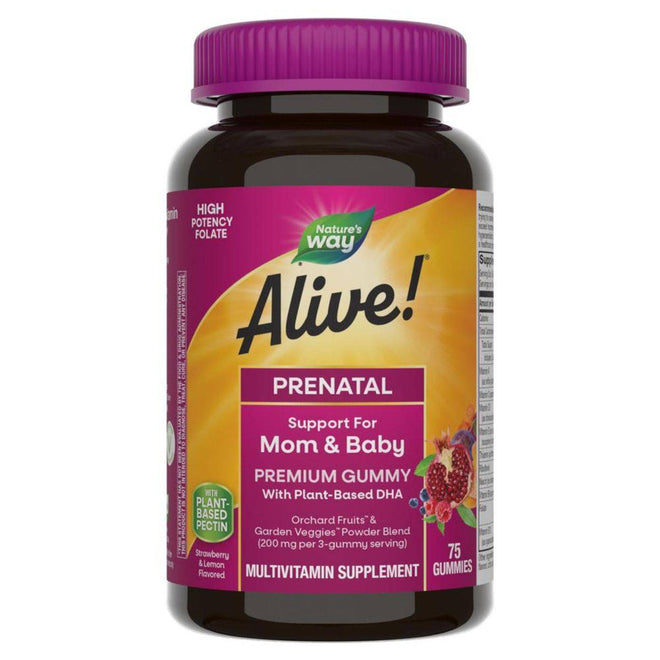 Natures Way Alive! Prenatal 75 Gummies