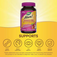 Natures Way Alive! Womens Multivitamin 50+ 60 Gummies
