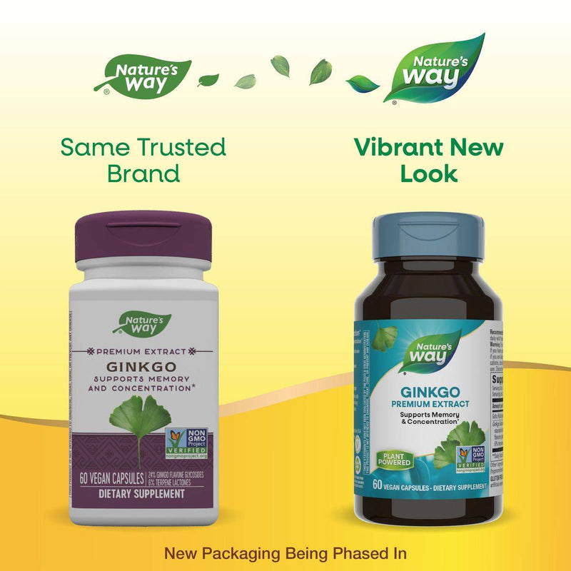 Natures Way Ginkgo 60 VegeCapsules