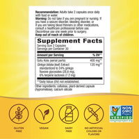Natures Way Ginkgo 60 VegeCapsules