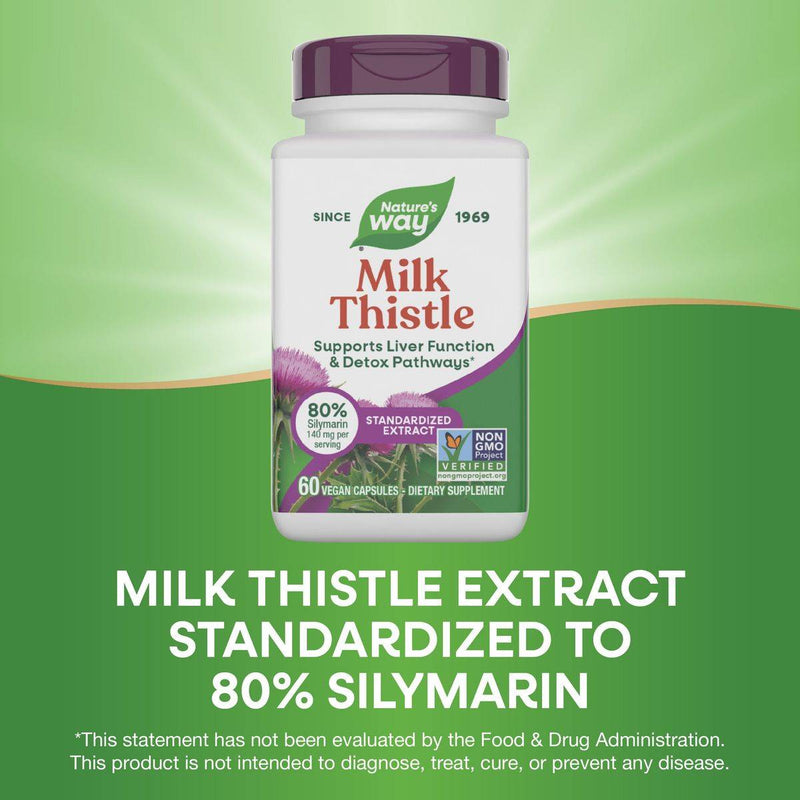 Natures Way Milk Thistle 60 VegeCapsules