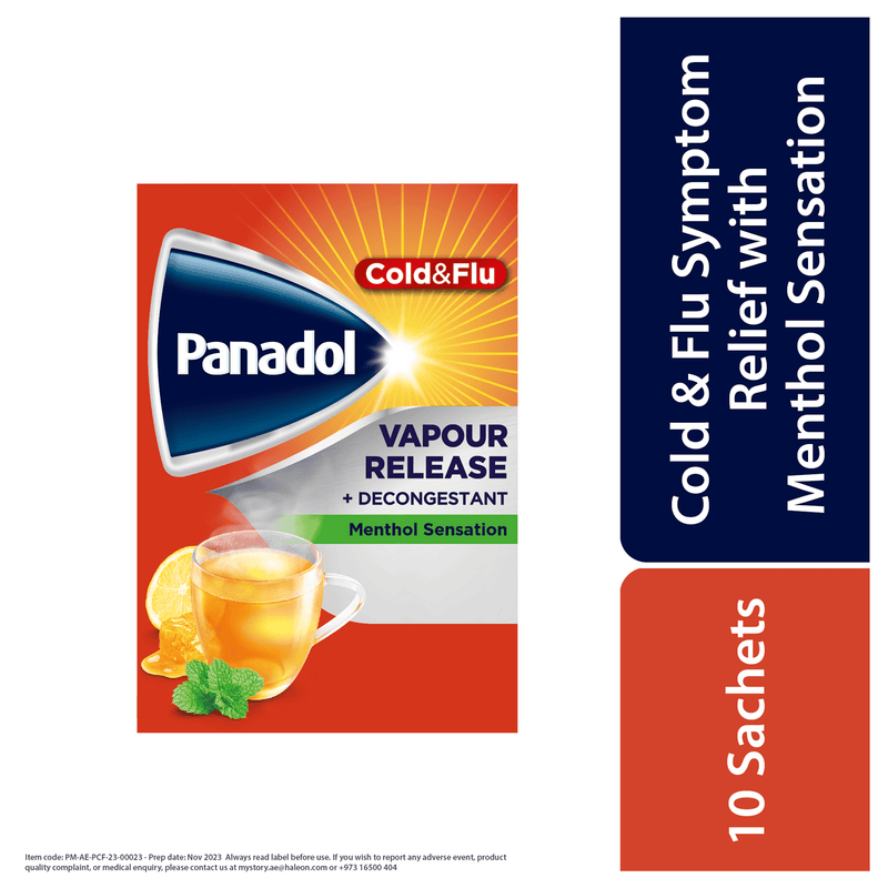 Panadol Cold & Flu Vapour Release 10 Sachets
