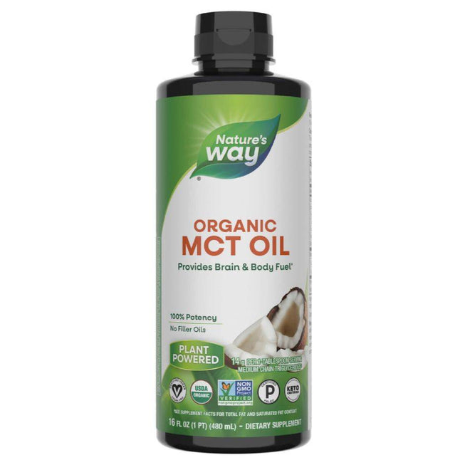 Natures Way 100% Organic MCT Oil 473ml