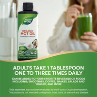 Natures Way 100% Organic MCT Oil 473ml