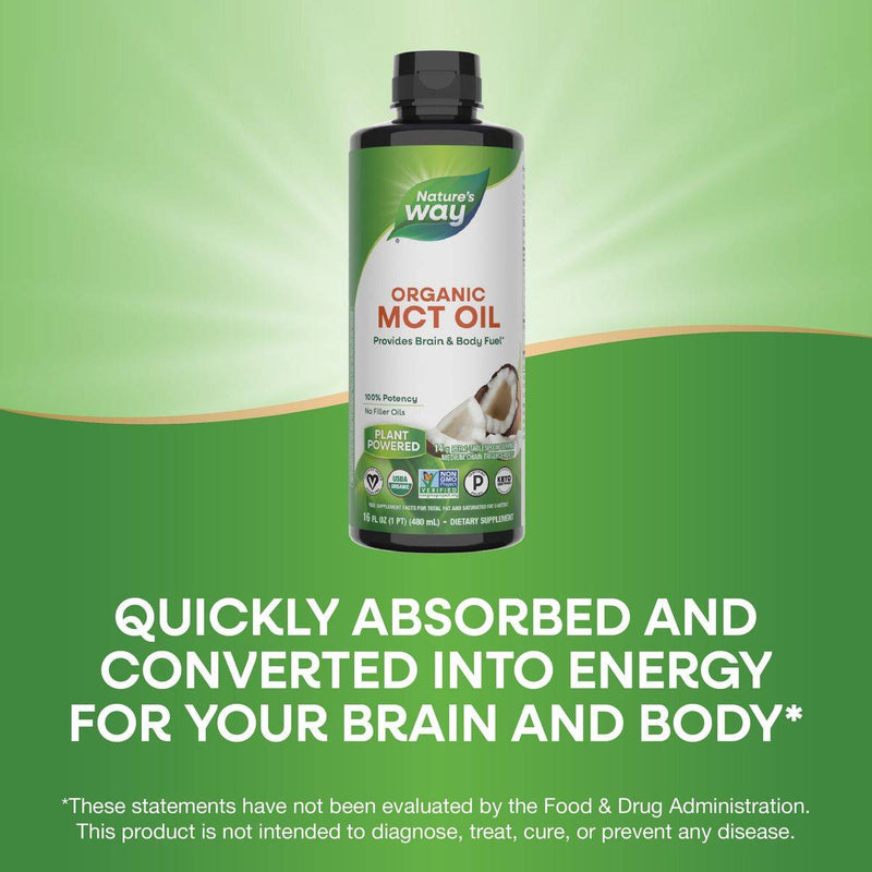 Natures Way 100% Organic MCT Oil 473ml