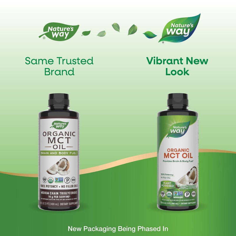 Natures Way 100% Organic MCT Oil 473ml