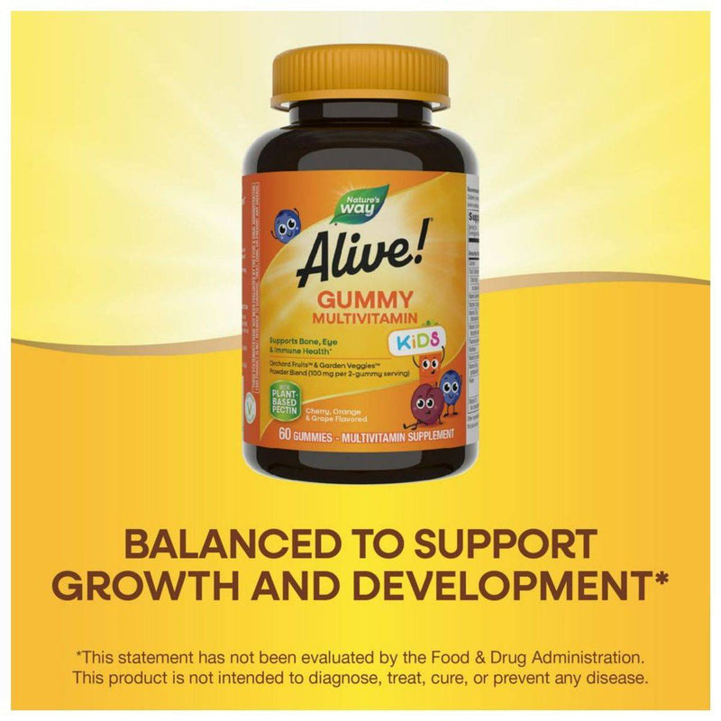Natures Way Alive! Kids 60 Gummies