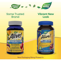 Natures Way Alive! Mens Multivitamin 50+ 60 Gummies