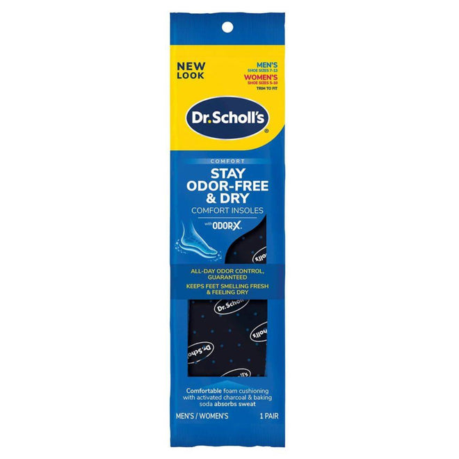 Dr Scholls Stay Odor Free & Dry Comfort Insoles 1 Pair