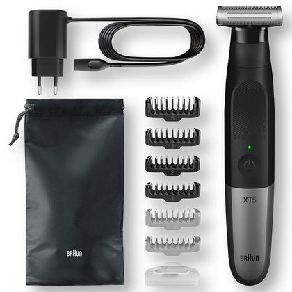 Braun Beard Trimmer Electric Series X All in 1 Black/Silver XT5200 - Chemist Warehouse UAE