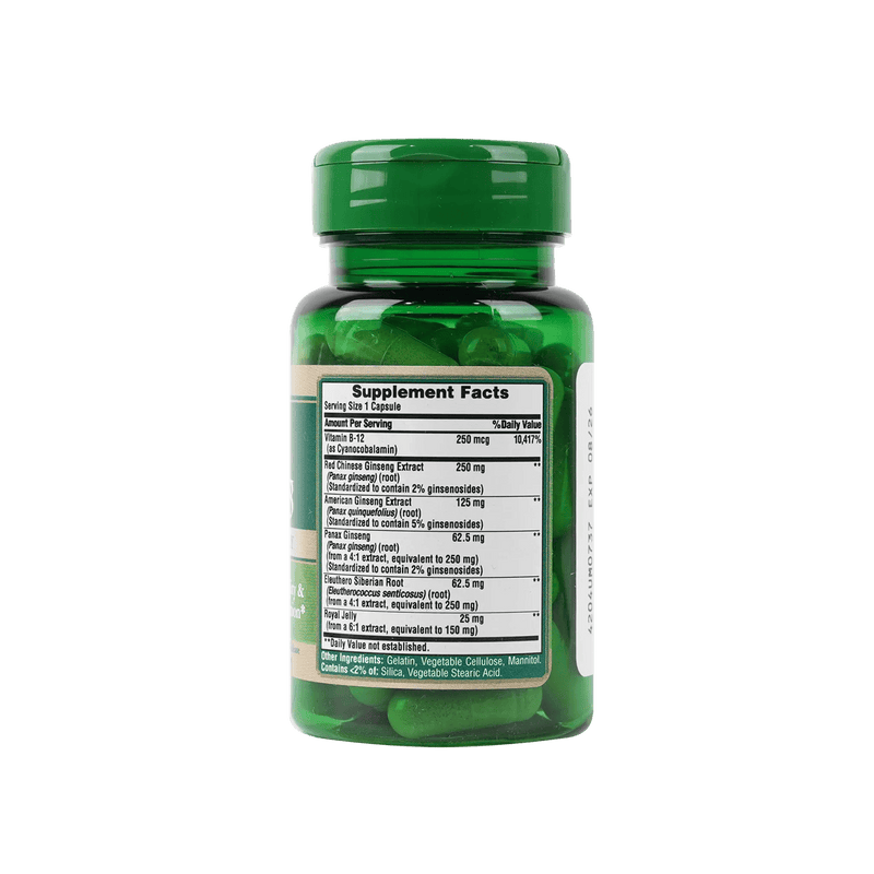 Puritans Pride Ginseng Complex With Royal Jelly 50 Capsules