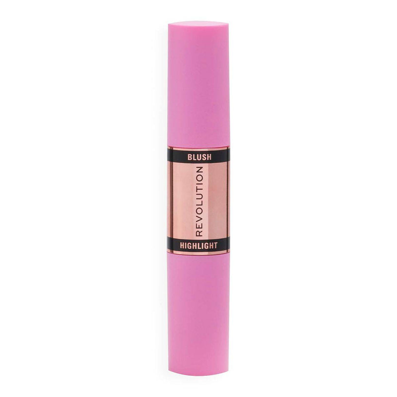Revolution Makeup Blush & Highlight Stick Flushing Pink 4.3g