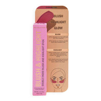 Revolution Makeup Blush & Highlight Stick Flushing Pink 4.3g