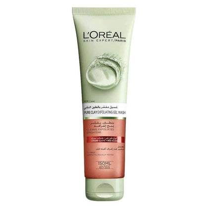 Loreal Paris Pure Clay Red Face Wash with Red Algae 150ml - Chemist Warehouse UAE