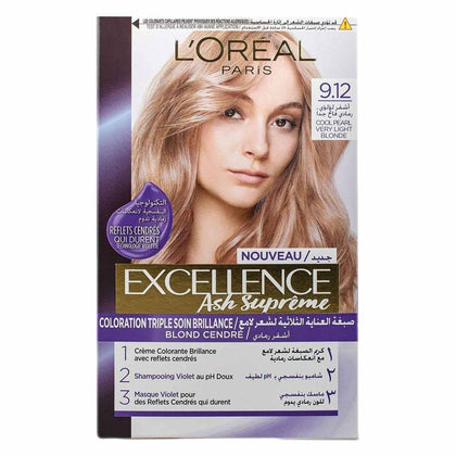 Loreal Paris Excellence Ash Supreme 9.12 Very Light Blonde - Chemist Warehouse UAE