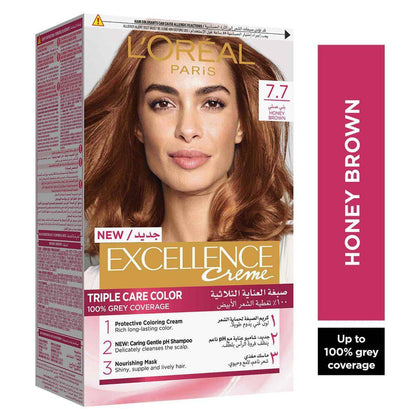 Loreal Paris Excellence 7.7 Honey Brown - Chemist Warehouse UAE