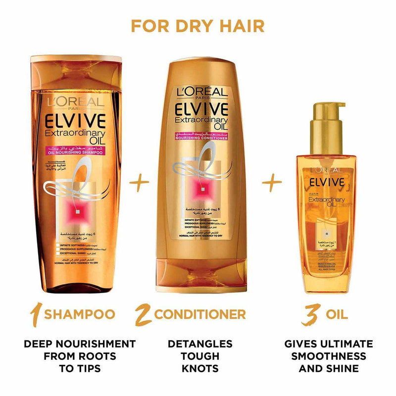 Loreal Paris Elvive Extraordinary Oil Dry Hair Glass Serum 100ml