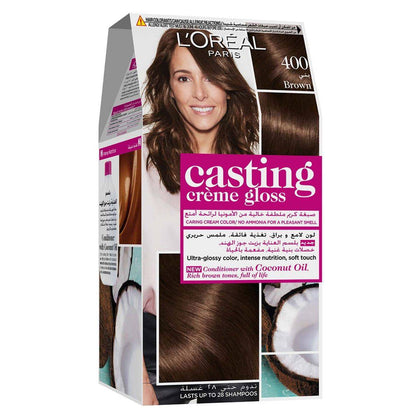 Loreal Paris Casting Creme Gloss 400 Brown - Chemist Warehouse UAE