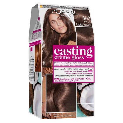 Loreal Paris Casting Creme Gloss 500 Light Brown - Chemist Warehouse UAE