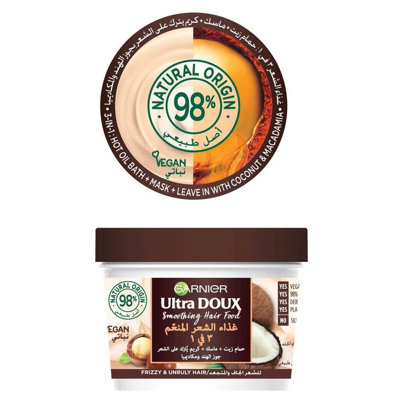 Garnier Ultra Doux Hair Food Maca & Coconut Mask 390ml