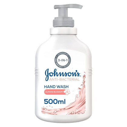 Johnsons Anti Bacterial Hand Wash Almond Blossom 500ml - Chemist Warehouse UAE