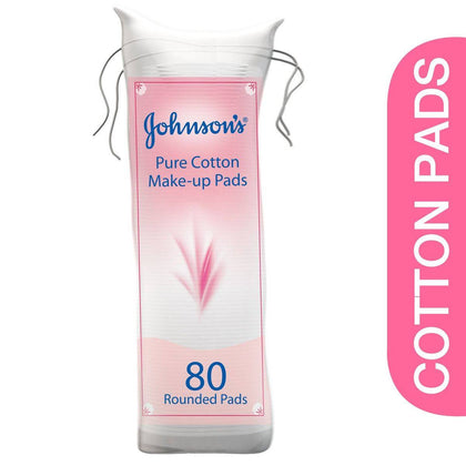 Johnsons Pure Cotton Pads 80 Pieces - Chemist Warehouse UAE