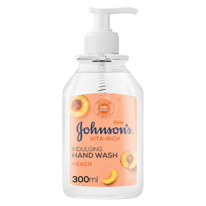 Johnsons Vita Rich Hand Wash Peach 300ml - Chemist Warehouse UAE