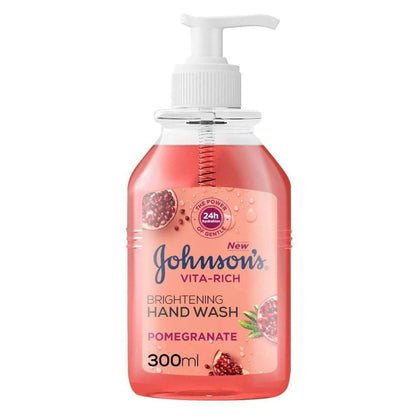 Johnsons Vita Rich Hand Wash Pomegranate 300ml - Chemist Warehouse UAE