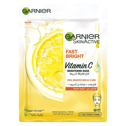 Garnier SkinActive Fast Bright Face Tissue Mask 28g - Chemist Warehouse UAE