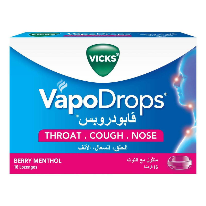 Vicks Vapo Drops Berry 16 Lozenges
