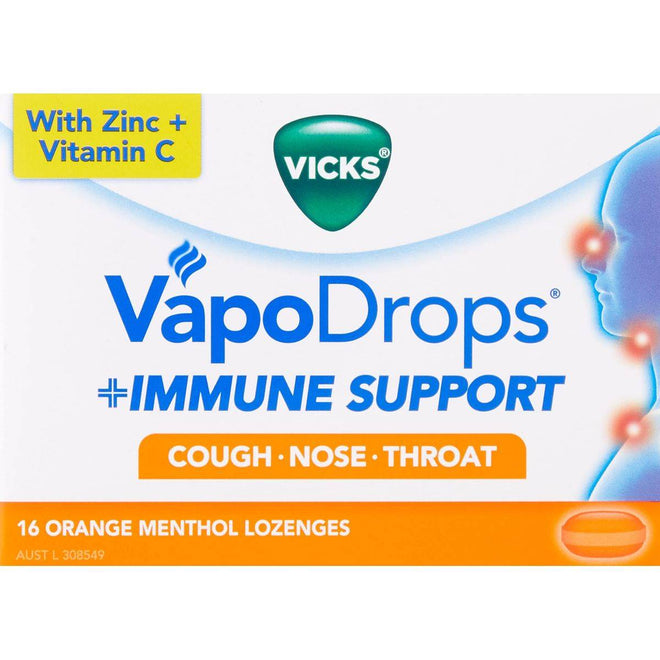 Vicks Vapo Drops Orange 16 Lozenges