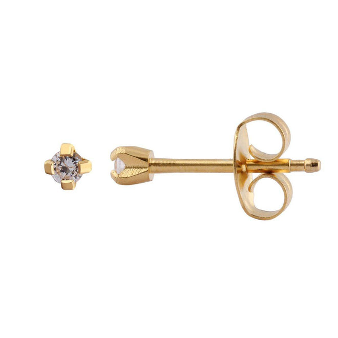 Studex Gold Plated Tiffany 2mm Cubic Zirconia Kits