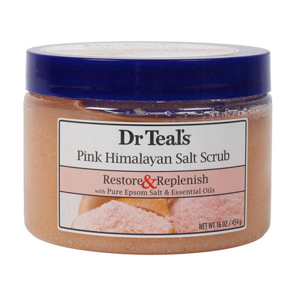 Dr Teals Pink Himalayan Salt Scrub Restore & Replenish 454g