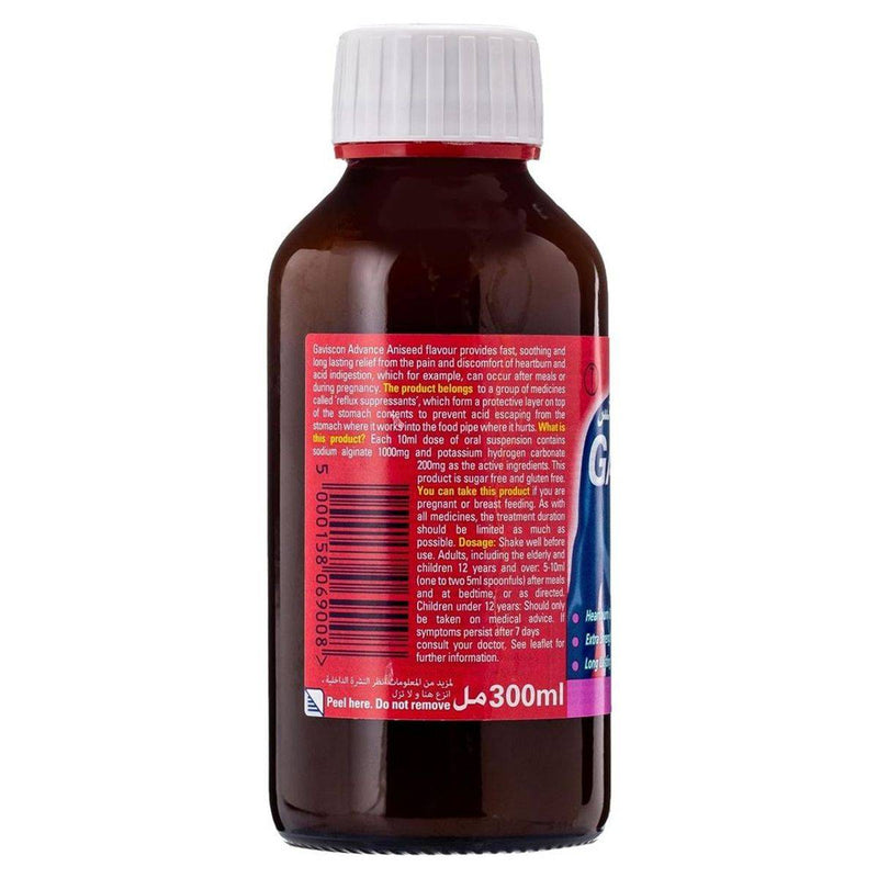 Gaviscon Advanced Liquid Aniseed 300ml
