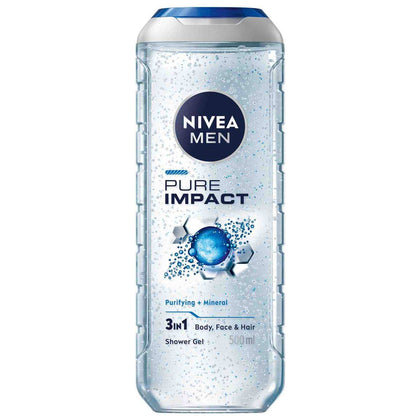 Nivea Men Shower Gel Pure Impact 500ml