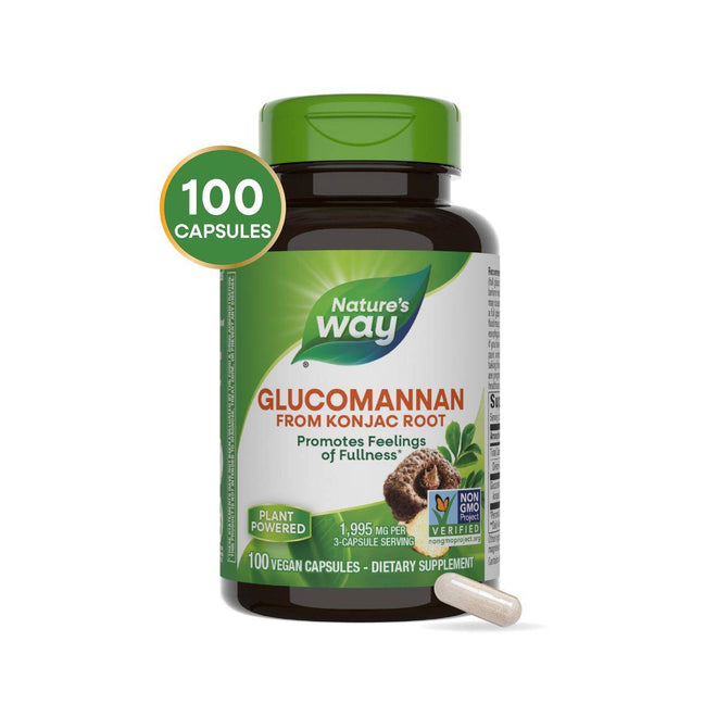 Natures Way Glucomannan 100 VegeCapsules