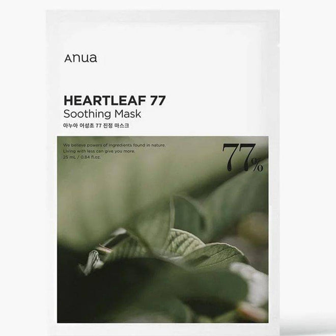 Anua Heartleaf Face Mask 77+ Hyaluron Soothing 25ml 10 Pack