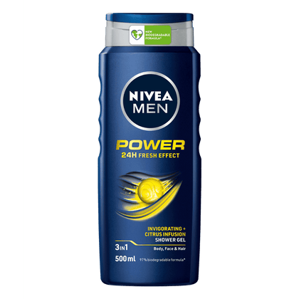 Nivea Men Shower Gel Power Fresh 500ml