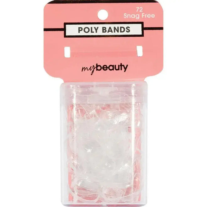 My Beauty Hair Poly Band 72 Pack Clear