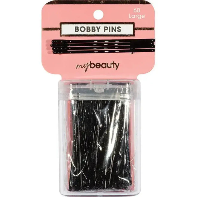 My Beauty Hair Large Bobby Pins 60 Pack Black