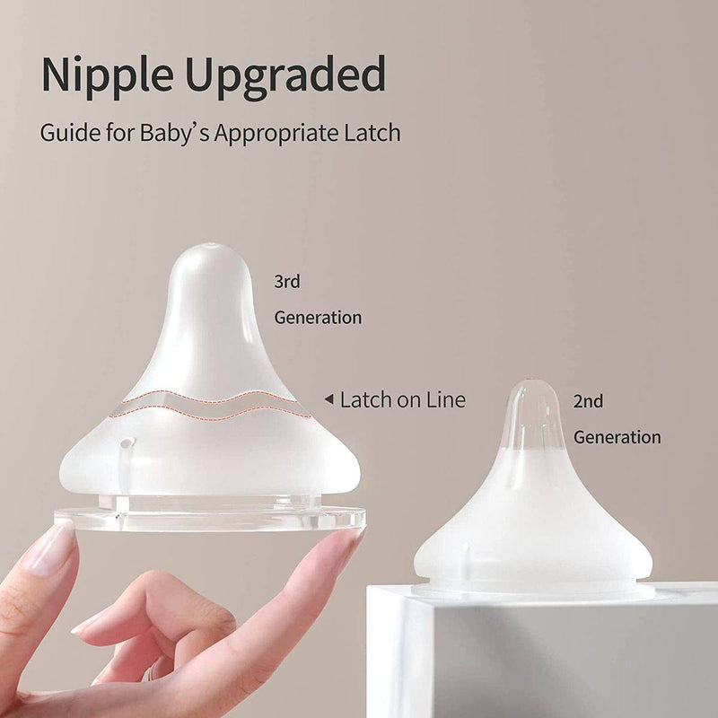 Pigeon SofTouch Plastic Bottle 3 Months+ Latch on Line 240ml