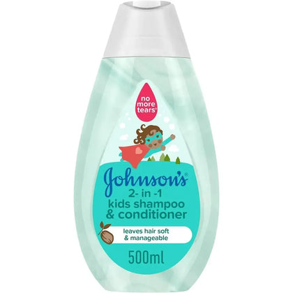 Johnsons Baby 2 In 1 Kids Shampoo & Conditioner 500ml